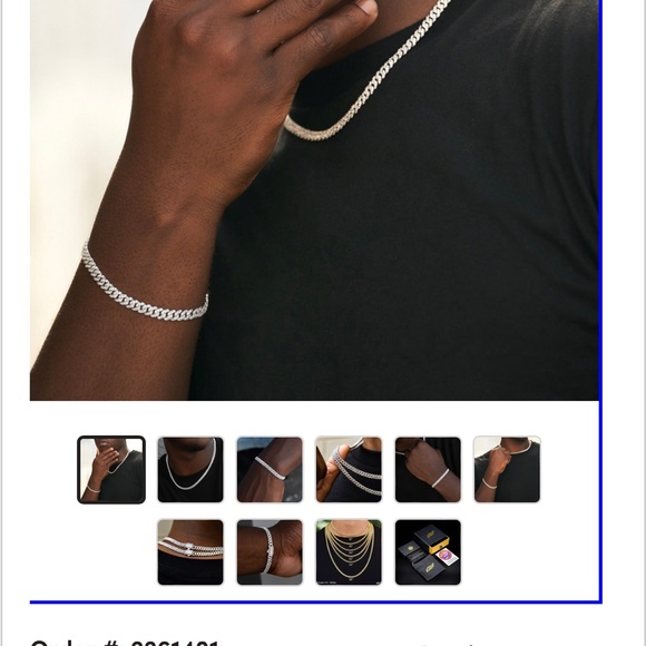 🥶 NEW 14K 6mm 8” White Gold Plated Micro Diamond Prong Icy Bracelet - GLD Shop - Picture 8 of 8